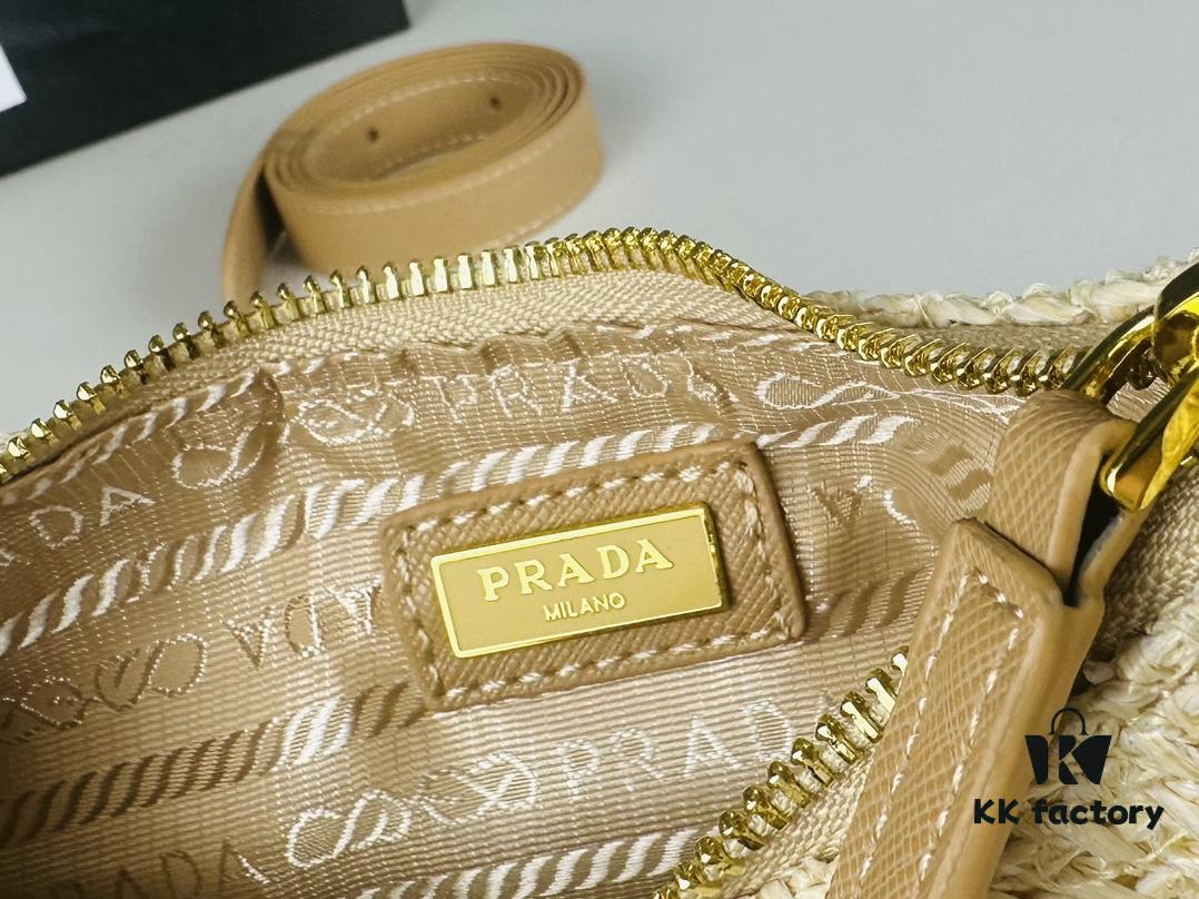6930c1c96e68136f4d9af2ef Prada Straw Hobo Bag with Box