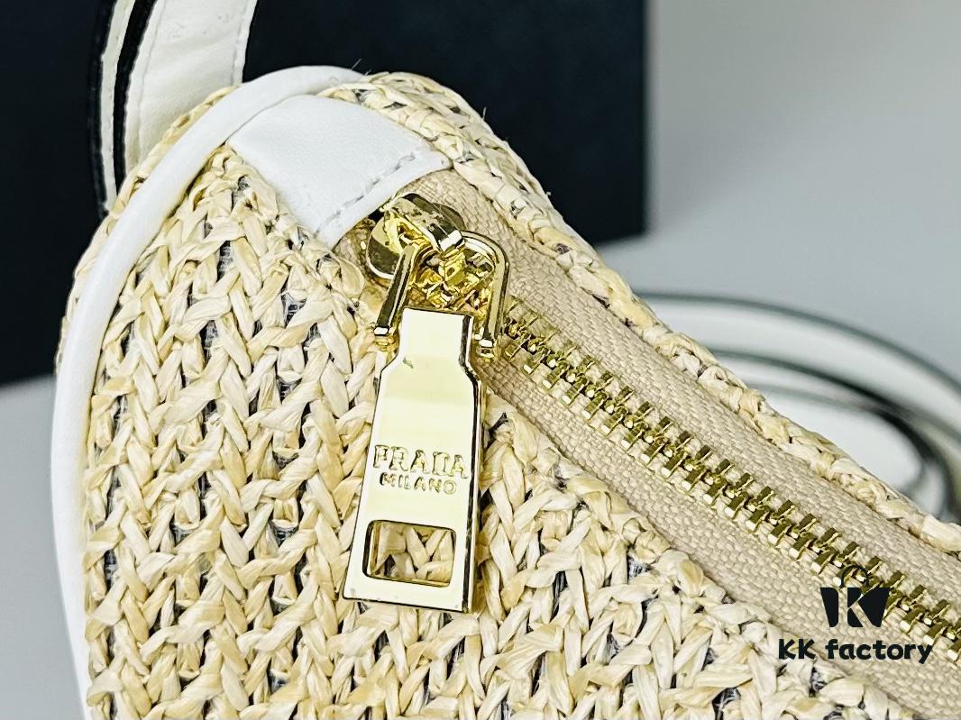 6930c1cc6e68136f4d9af2f5 Prada Hobo Straw Bag with Box ||| Prada Beautiful Summer Straw Bag