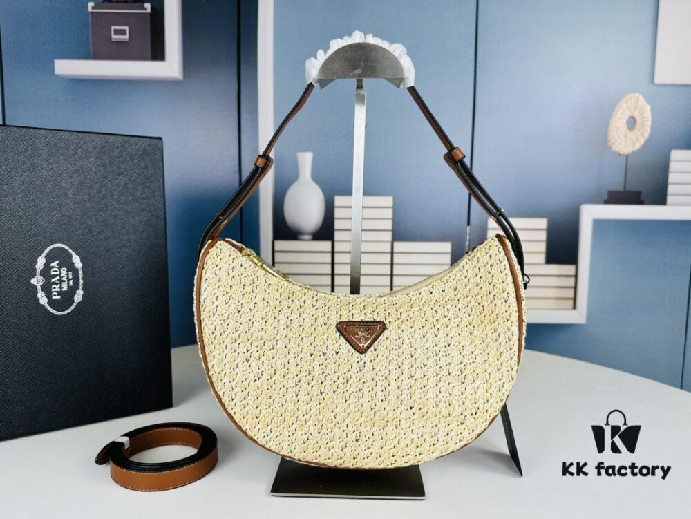 6930c1d36e68136f4d9af303 Prada Summer Hobo Straw Bag with Box