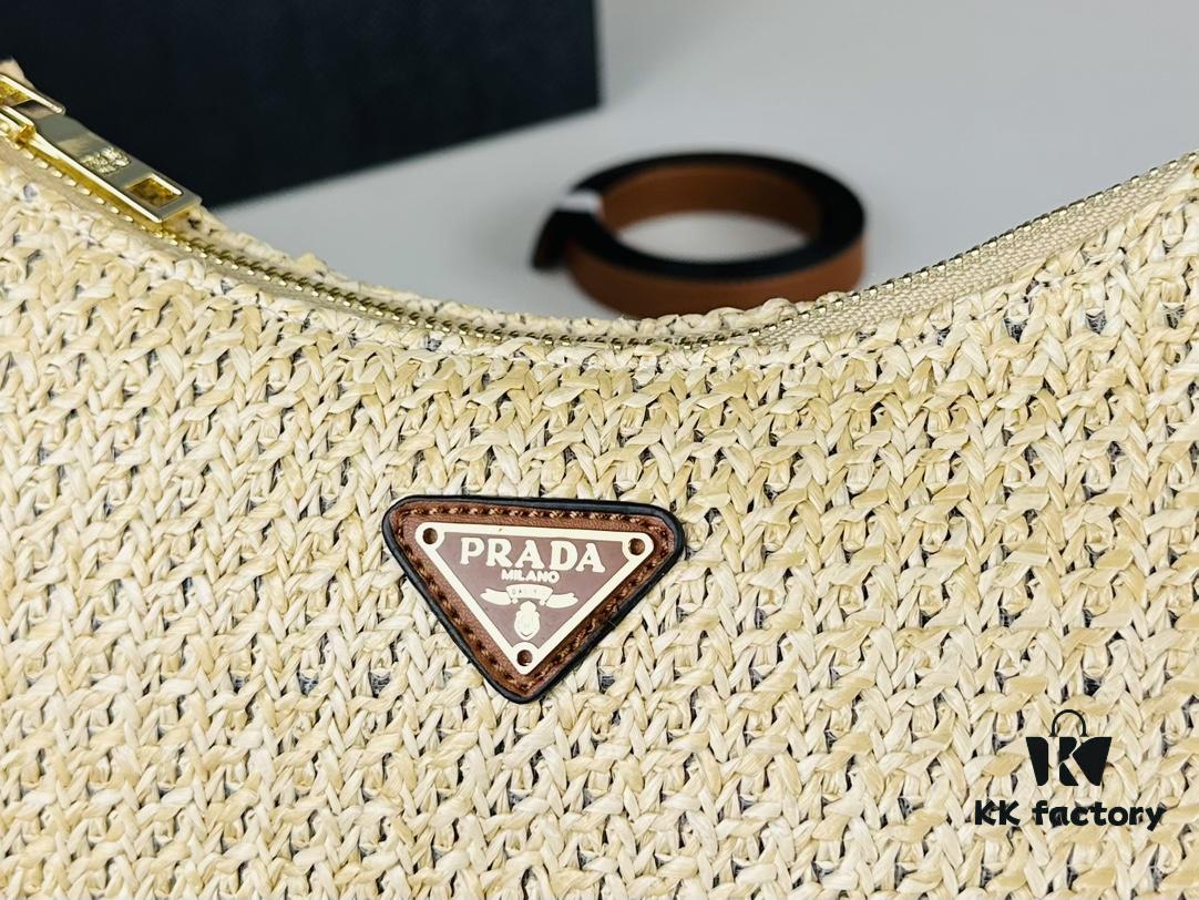 6930c1d66e68136f4d9af308 Prada Summer Woven Hobo Bag with Box