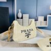 Beige Knitted Prada Three-in-One Bag with Box