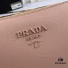 New Prada Flip Shoulder Crossbody Bag Model 66136 with Two Straps, Striped Strap Genuine Leather Handbag, 2019 Summer Fashion Women's Bag