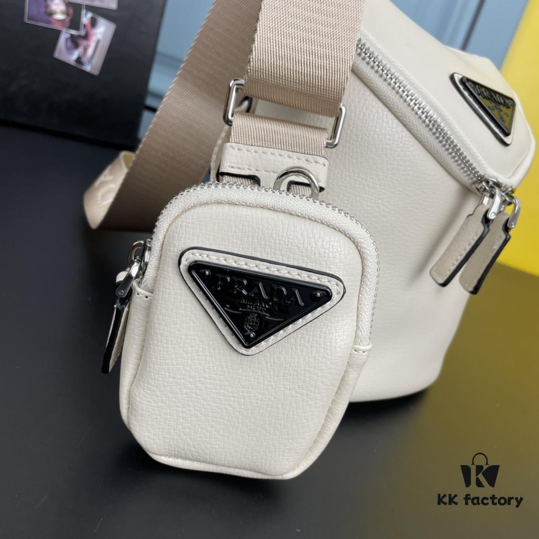 6930c21a6e68136f4d9af35f PRADA New Arrival Counter Model (Triple Combination Full Leather) Shoulder Bag