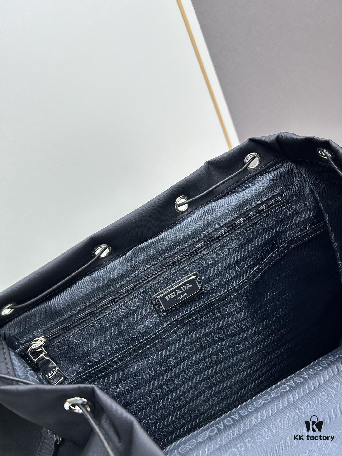 6930c2376e68136f4d9af37f Prada Nylon Backpack 2VZ108 Dual Shoulder Strap Bag