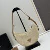 6930c2536e68136f4d9af39c Prada Woven Hobo Bag with Box
