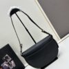 6930c2626e68136f4d9af3a8 Box Included Authentic French Purchase Prada Arqué Leather Crossbody Bag for Women with Classic Metal Logo, 23-16-6 cm