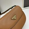 6930c26f6e68136f4d9af3b2 Prada Classic Leather Crossbody Bag with Metal Logo for Women, Arqué Collection, Comes with Box