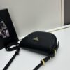 6930c2706e68136f4d9af3b3 Box Included Authentic French Purchase Prada Arqué Leather Crossbody Bag for Women with Classic Metal Logo, 23-16-6 cm