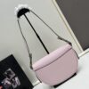 Prada Classic Leather Crossbody Bag with Metal Logo for Women, Arqué Collection, Comes with Box
