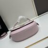 Prada Classic Leather Crossbody Bag with Metal Logo for Women, Arqué Collection, Comes with Box