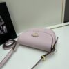 Prada Classic Leather Crossbody Bag with Metal Logo for Women, Arqué Collection, Comes with Box