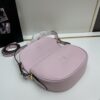 Prada Classic Leather Crossbody Bag with Metal Logo for Women, Arqué Collection, Comes with Box
