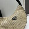 6930c2886e68136f4d9af3cd Prada Straw Hobo Bag with Box ||| Prada Beautiful Raffia Handbag