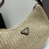Prada Woven Straw Hobo Bag with Box