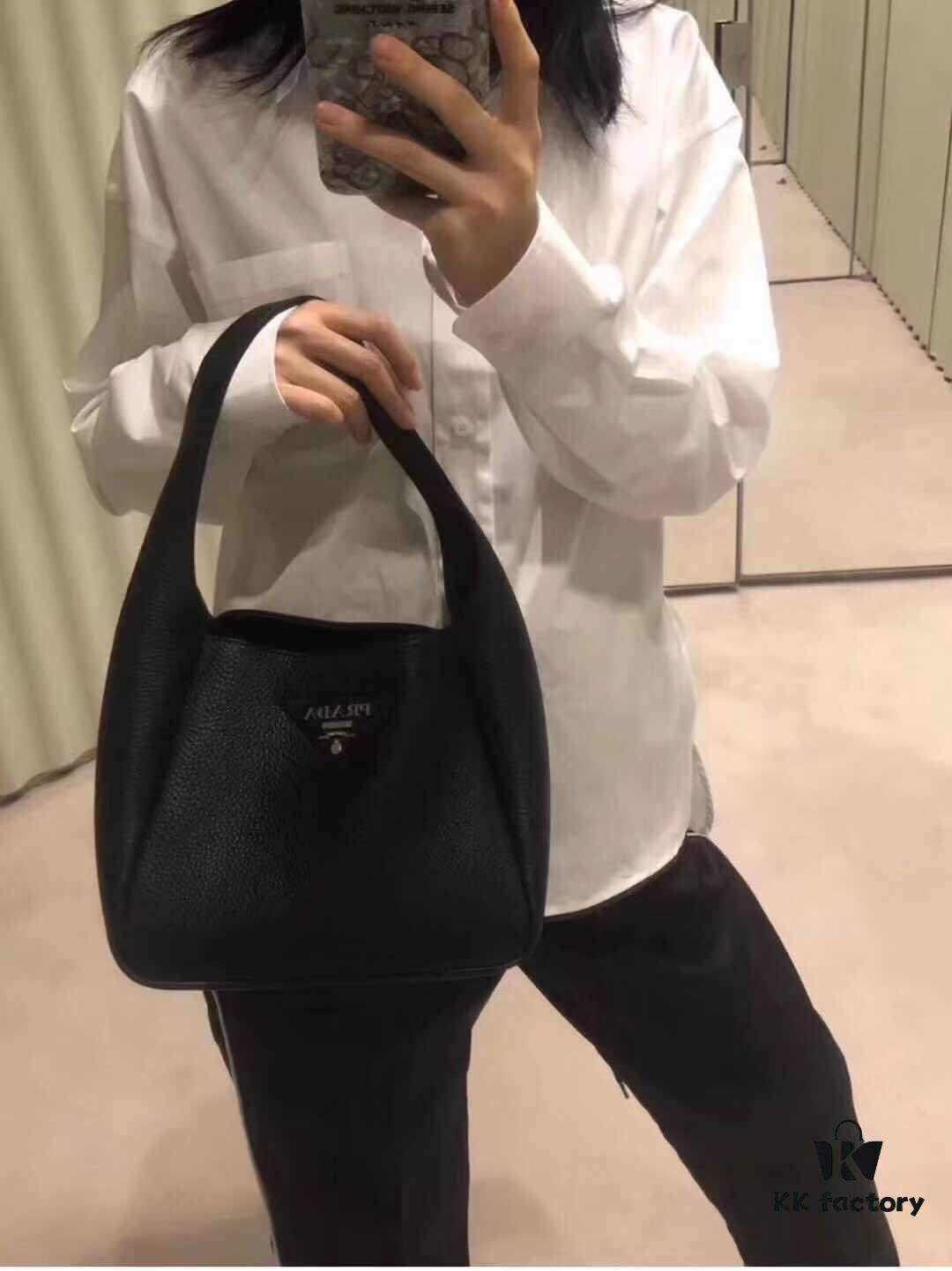 6930c29a6e68136f4d9af3e8 Prada Latest Tote Bag with Box ✅ Made from Genuine Italian Natural Pebbled Calfskin 💯