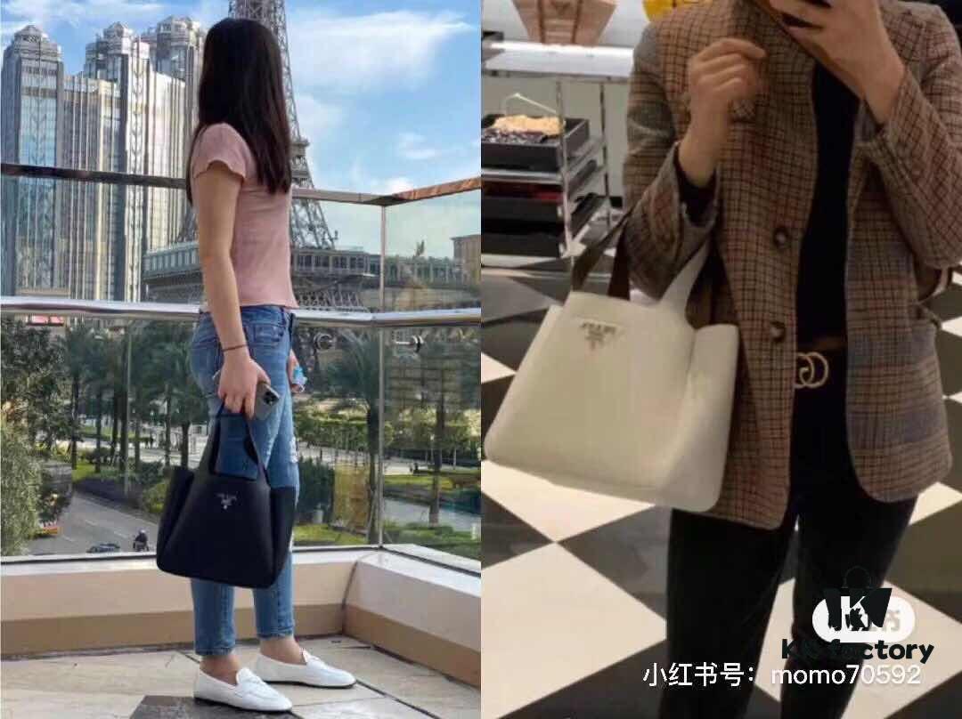 6930c29b6e68136f4d9af3ea Prada Latest Tote Bag with Box ✅ Made from Genuine Italian Natural Pebbled Calfskin 💯