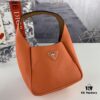 6930c2aa6e68136f4d9af407 Prada Latest Model Tote Bag with Box - Genuine Italian Natural Grained Calfskin