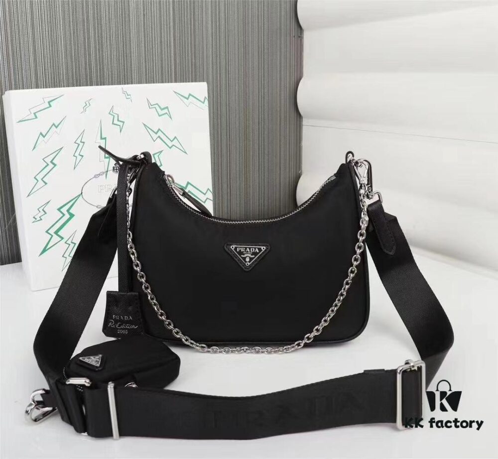 6930c2ba6e68136f4d9af426 Prada Re-Edition Hobo High Bag in Gift Box Packaging