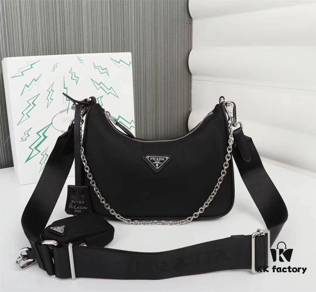 6930c2ba6e68136f4d9af426 Prada Re-Edition Hobo High Bag in Gift Box Packaging