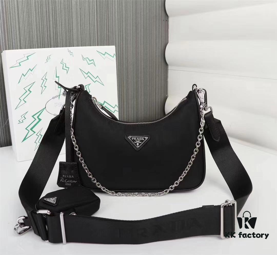 6930c2bb6e68136f4d9af42b Prada Re-Edition Hobo High Bag in Gift Box Packaging