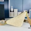 6930c2c06e68136f4d9af432 Prada Raffia Woven Triangle Bag with Box, 3D Logo, Lightweight Structured Design, Thin Strap, Adjustable Double Lengths, Can Be Worn as Crossbody, Shoulder or Underarm Bag, Includes Metal Chain for Elevated Elegance, Handheld Style, Size 25x13x10, Model No. 2425