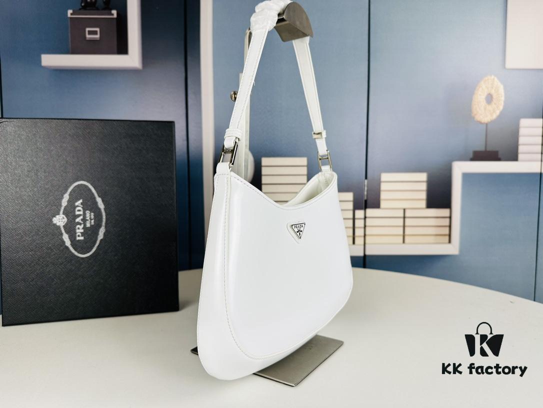 6930c2c56e68136f4d9af43e PRADA 2021 Spring/Summer Collection Hobo Handbag, Calfskin Leather, Original Factory Custom Material