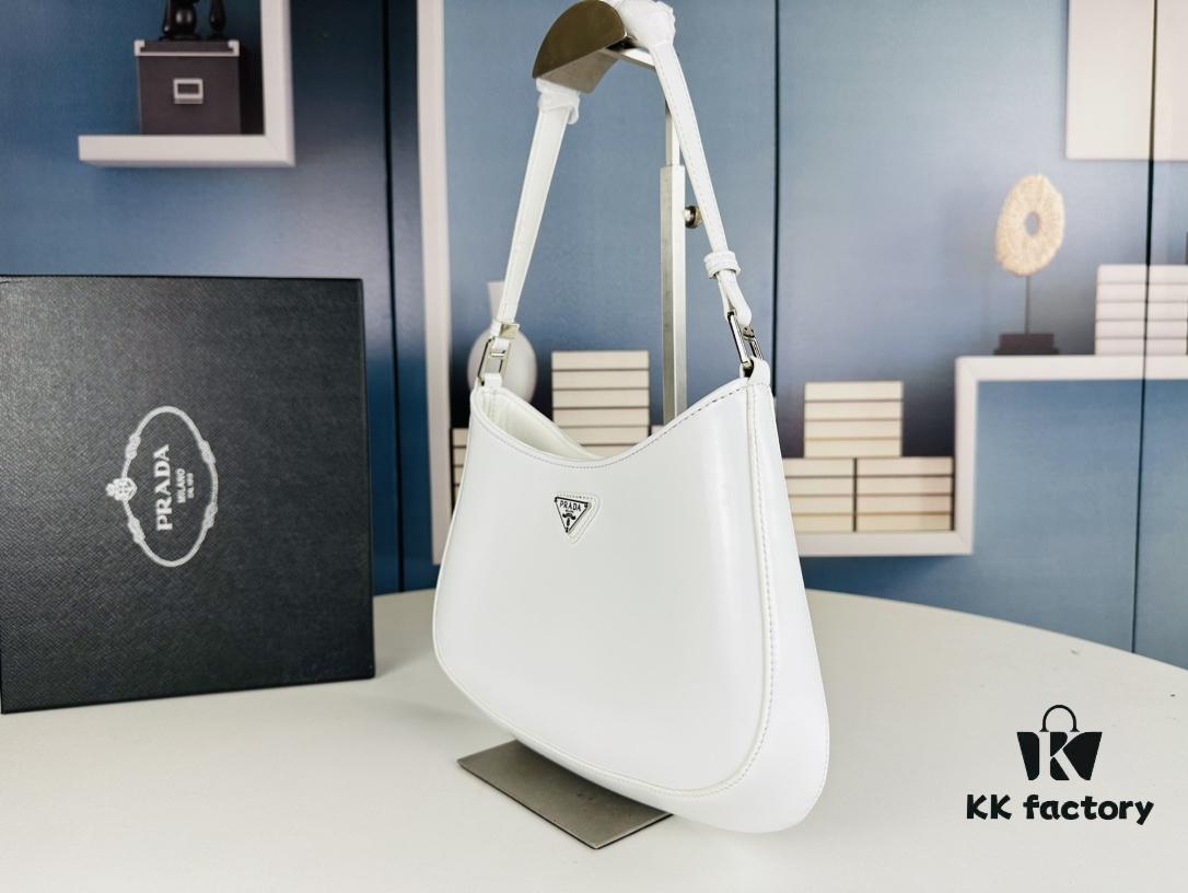 6930c2c56e68136f4d9af43f PRADA 2021 Spring/Summer Collection Hobo Handbag, Calfskin Leather, Original Factory Custom Material
