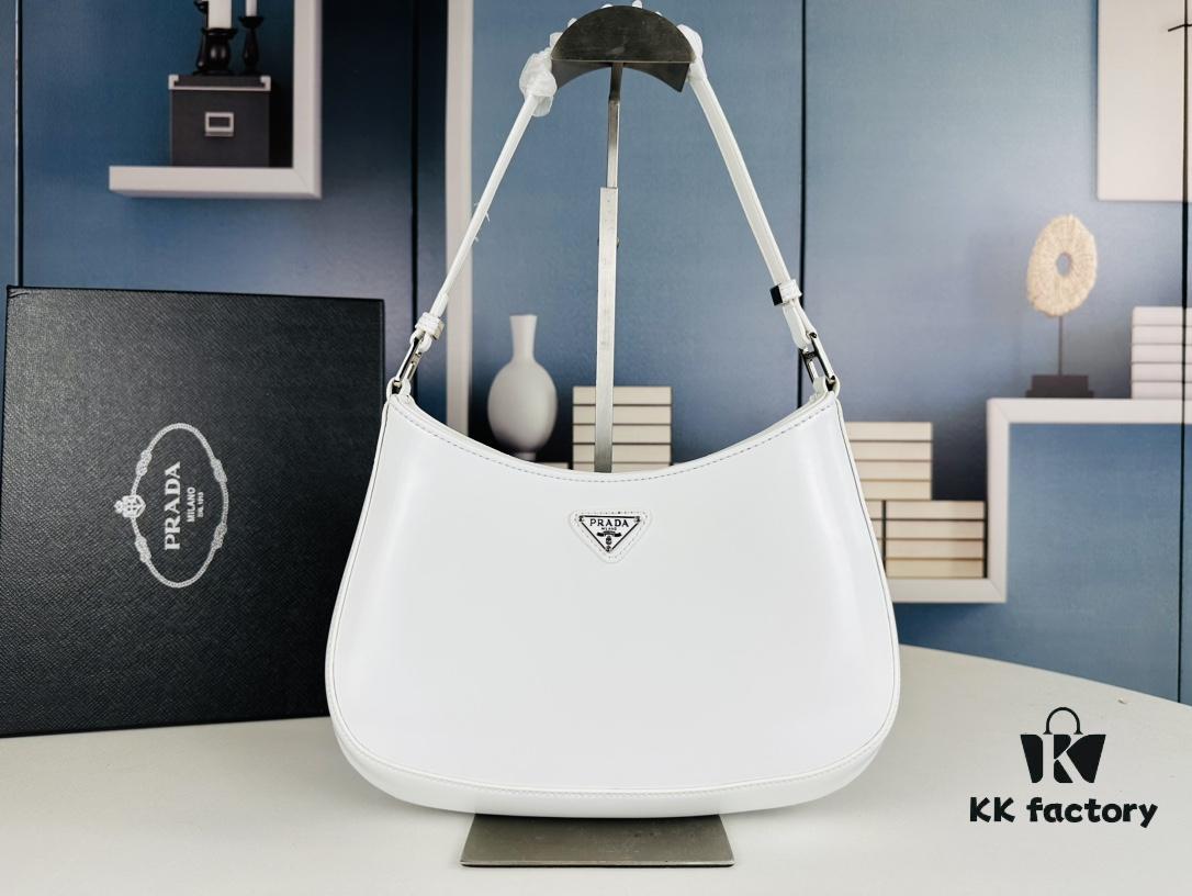 6930c2c66e68136f4d9af440 PRADA 2021 Spring/Summer Collection Hobo Handbag, Calfskin Leather, Original Factory Custom Material