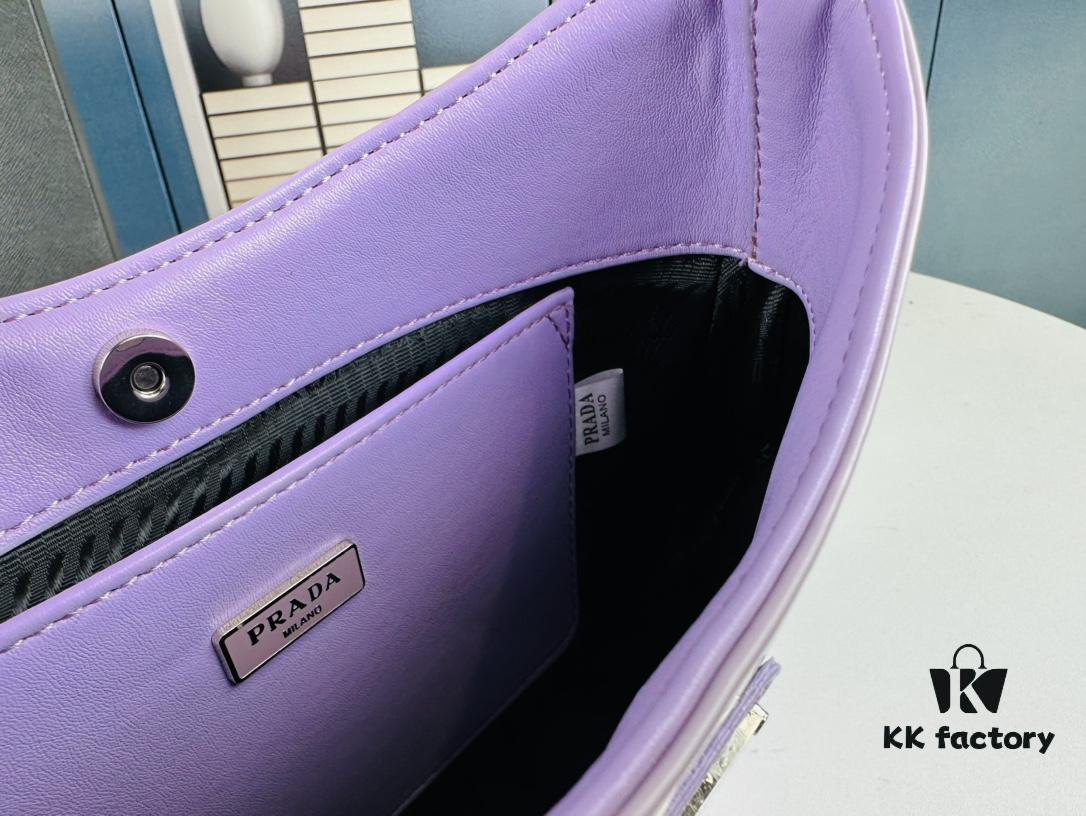 6930c2c76e68136f4d9af446 PRADA 2021 Spring/Summer Hobo Handbag, Calfskin Leather, Original Factory Custom Material