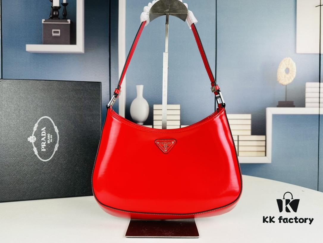6930c2d16e68136f4d9af45c PRADA 2021 Spring/Summer Collection Hobo Handbag - Premium Calfskin, Lightweight and Stylish