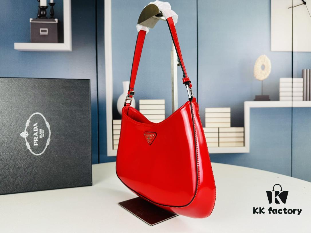 6930c2d16e68136f4d9af45d PRADA 2021 Spring/Summer Collection Hobo Handbag - Premium Calfskin, Lightweight and Stylish