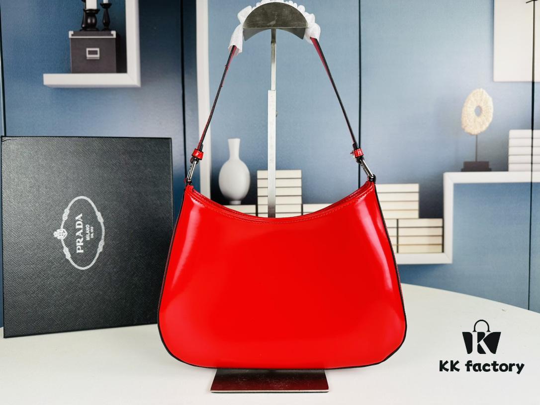 6930c2d26e68136f4d9af45e PRADA 2021 Spring/Summer Collection Hobo Handbag - Premium Calfskin, Lightweight and Stylish