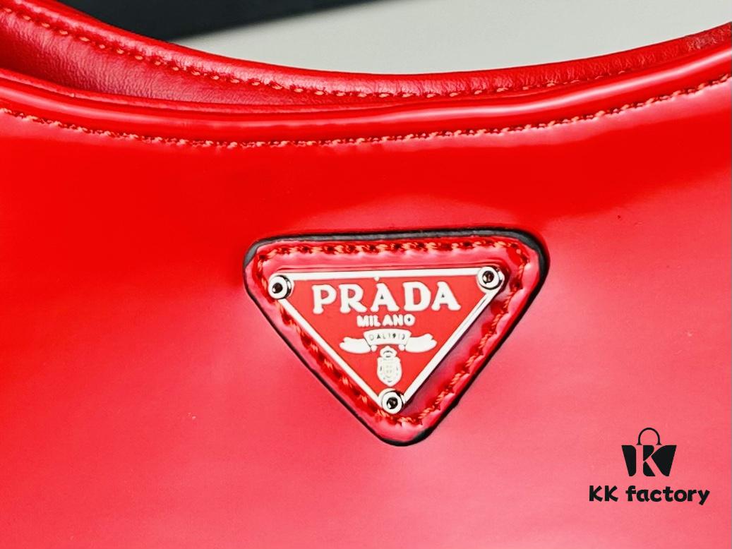 6930c2d26e68136f4d9af45f PRADA 2021 Spring/Summer Collection Hobo Handbag - Premium Calfskin, Lightweight and Stylish