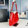 6930c2d26e68136f4d9af460 PRADA 2021 Spring/Summer Collection Hobo Handbag - Premium Calfskin, Lightweight and Stylish