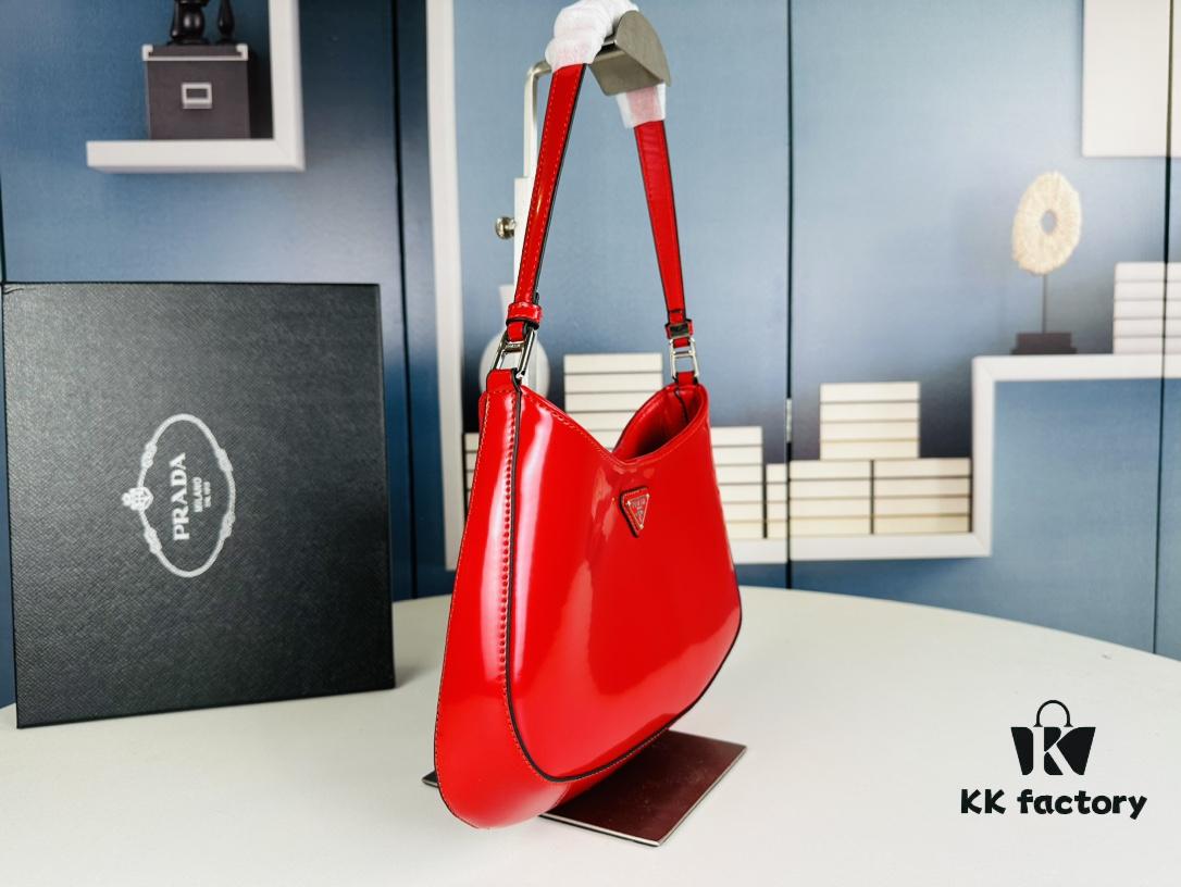 6930c2d26e68136f4d9af460 PRADA 2021 Spring/Summer Collection Hobo Handbag - Premium Calfskin, Lightweight and Stylish