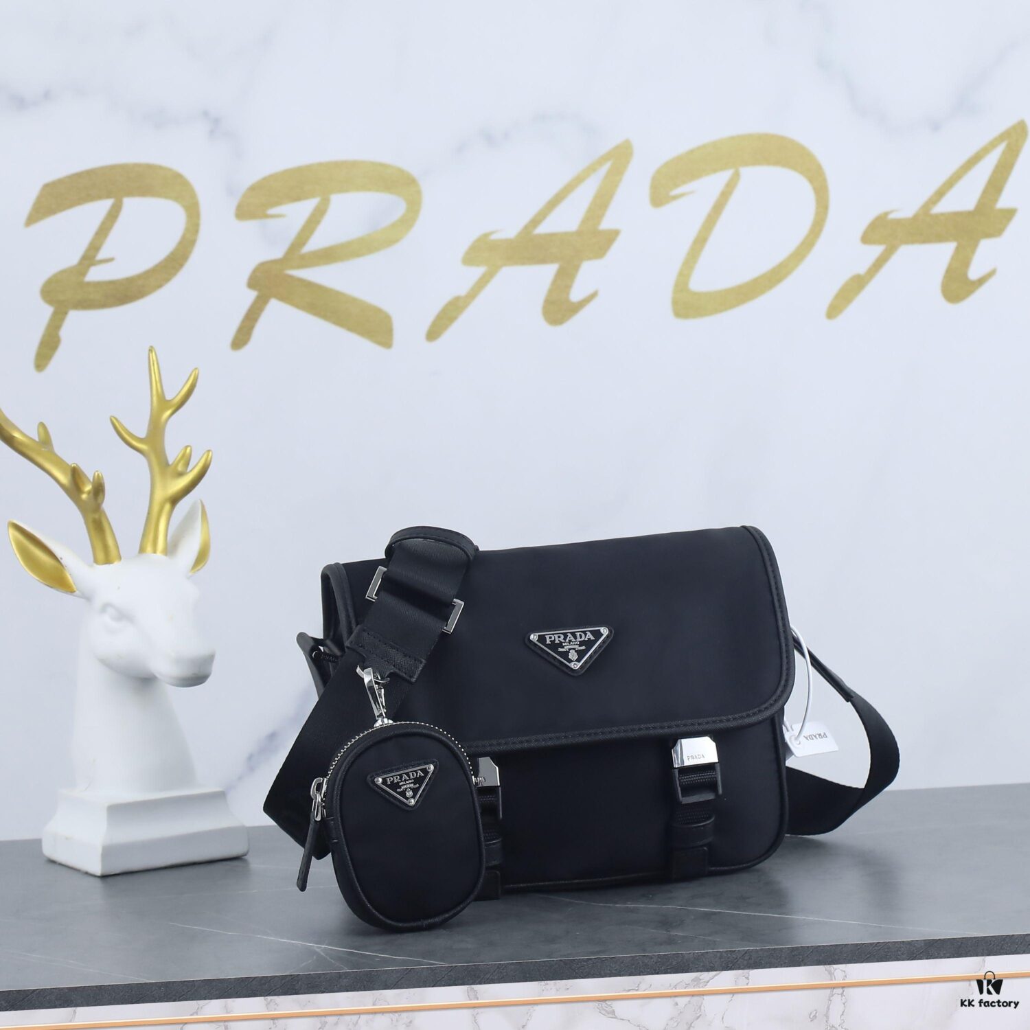 6930c2ed6e68136f4d9af494 Prada Latest Tri-Combination Messenger Bag 2VD034
