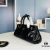 6930c2ed6e68136f4d9af495 PRADA New Arrival Vintage Style Black Wax Leather Tote Bag