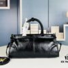 6930c2f16e68136f4d9af49d PRADA New Arrival Vintage Style Black Wax Leather Tote Bag