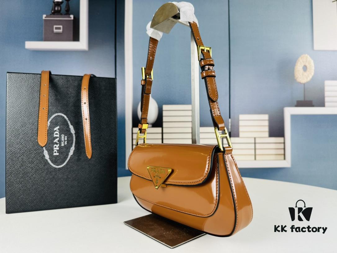 6930c2f86e68136f4d9af4aa Prada-style Baguette Shoulder Bag (Box Included), Size 24x12x4, Model No. 817, Full Grain Leather Version