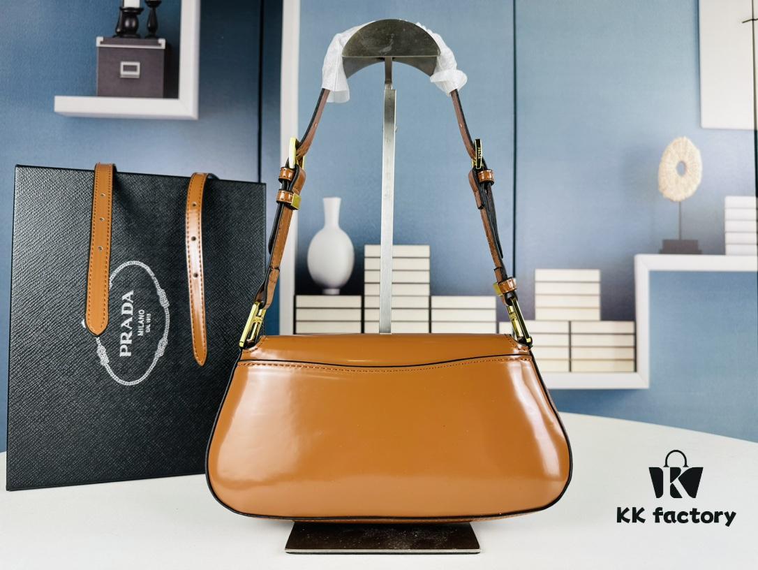 6930c2f96e68136f4d9af4ab Prada-style Baguette Shoulder Bag (Box Included), Size 24x12x4, Model No. 817, Full Grain Leather Version