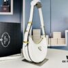 6930c3036e68136f4d9af4bf New Prada 1BH913 Moon / Crescent Bag with Box - Calfskin and Pale Gold Tone