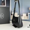 6930c3066e68136f4d9af4c7 2024 Spring Prada Small Genuine Leather Shoulder Bag, Model 819, Elegant Oval Design with Gold Logo