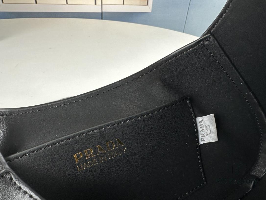 6930c30a6e68136f4d9af4cd 2024 Spring Prada Small Genuine Leather Shoulder Bag, Model 819, Elegant Oval Design with Gold Logo