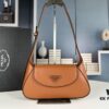 2024 Spring New Prada Small Genuine Leather Shoulder Bag, Model No. 819