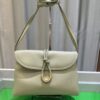 6930c3676e68136f4d9af57a Cowhide Leather Bag - Shu Qi's Same Style BV Liberta Bag, The Epitome of Elegance