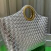 6930c3756e68136f4d9af590 BV Picnic Woven Tote Bag BV Bottega Veneta 24 Early Autumn New Women's Retro Beautiful Handbag