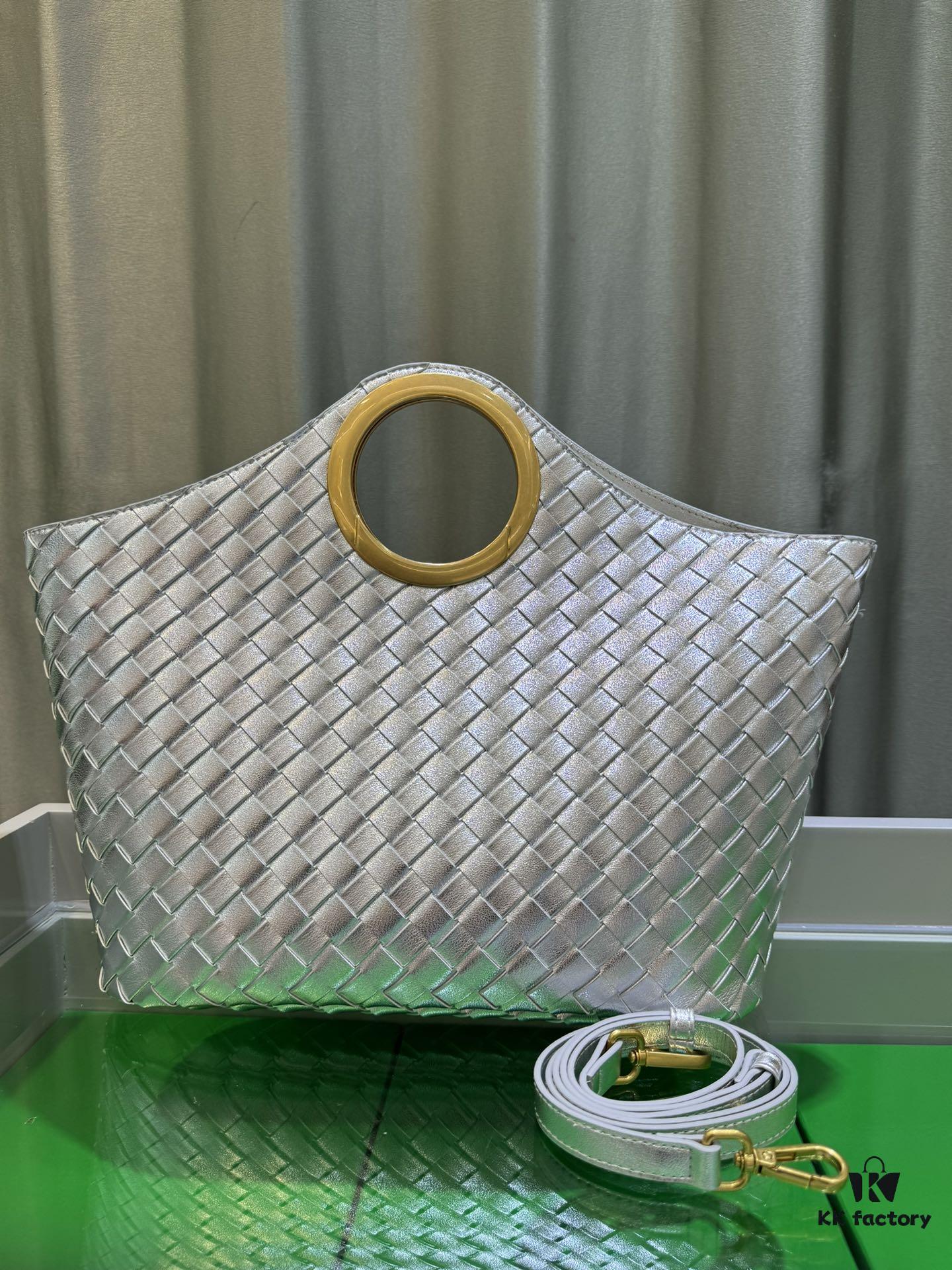 6930c3766e68136f4d9af594 BV Picnic Woven Tote Bag BV Bottega Veneta 24 Early Autumn New Women's Retro Beautiful Handbag