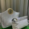 6930c3786e68136f4d9af596 BV Picnic Woven Tote Bag BV Bottega Veneta 24 Early Autumn New Women's Retro Beautiful Handbag