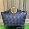 6930c3826e68136f4d9af5a6 BV Picnic Wicker Handbag, Bottega Veneta 2024 Early Autumn New Women's Vintage-Style Beautiful Tote Bag