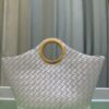 6930c3896e68136f4d9af5b4 BV Picnic Wicker Handbag, Bottega Veneta 24 Early Autumn New Women's Vintage Style Exquisite Tote Bag